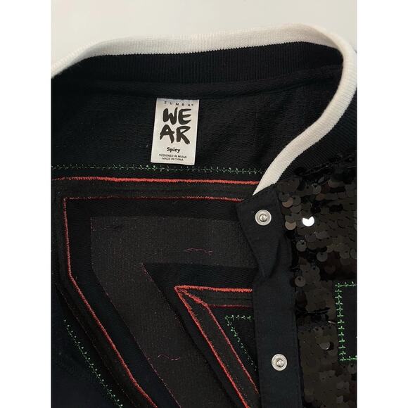 Zumba Sequin Jacket NWOT Size S - Picture 3 of 6